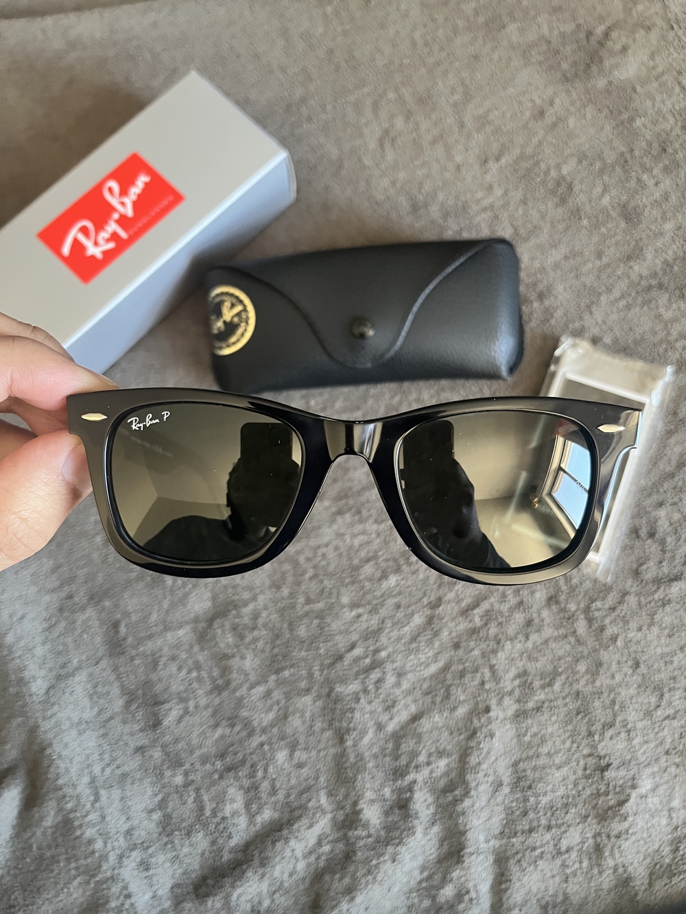 Ray-Ban Polarized Black Wayfarer Sunglasses